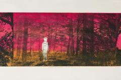  Kirsi Kuusisto (Finlandia), Silence, carborundum, puntasecca, fotolitografia, 39 x 82 cm 