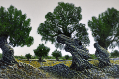  Ljubo Radovac (Slovenia), Olive tree, monotipo, 120 x 240 cm 