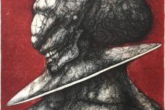 Toshihiko Ikeda (Giappone), The fourth new human – Red Velvet, (tre pezzi), litografia, 70 x 50 cm (uno